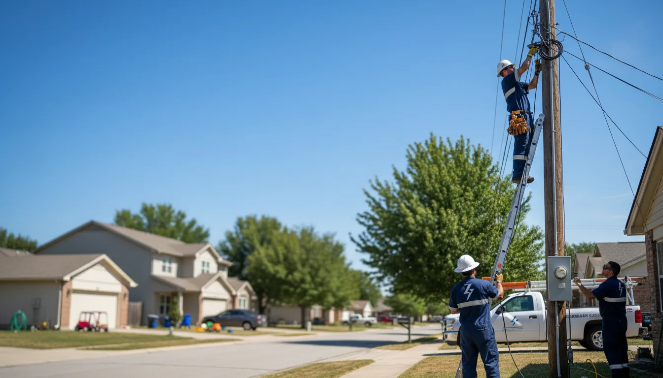 Residential electrician providing installation services in Elk City, KS